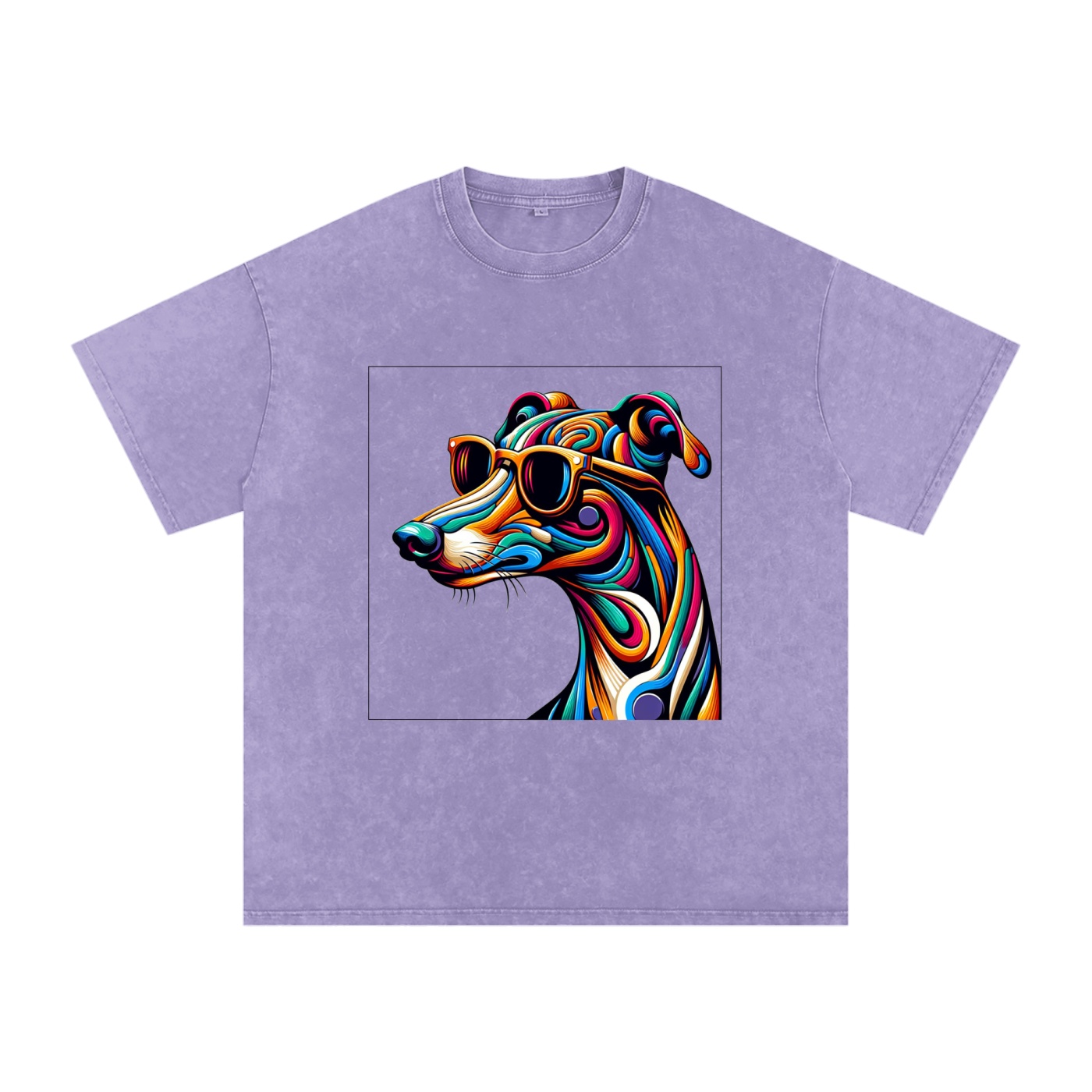 Rainbow Greyhound T-Shirt - Psychedelic Pop Art Design - Image 10