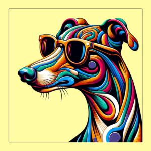 Rainbow Greyhound Design
