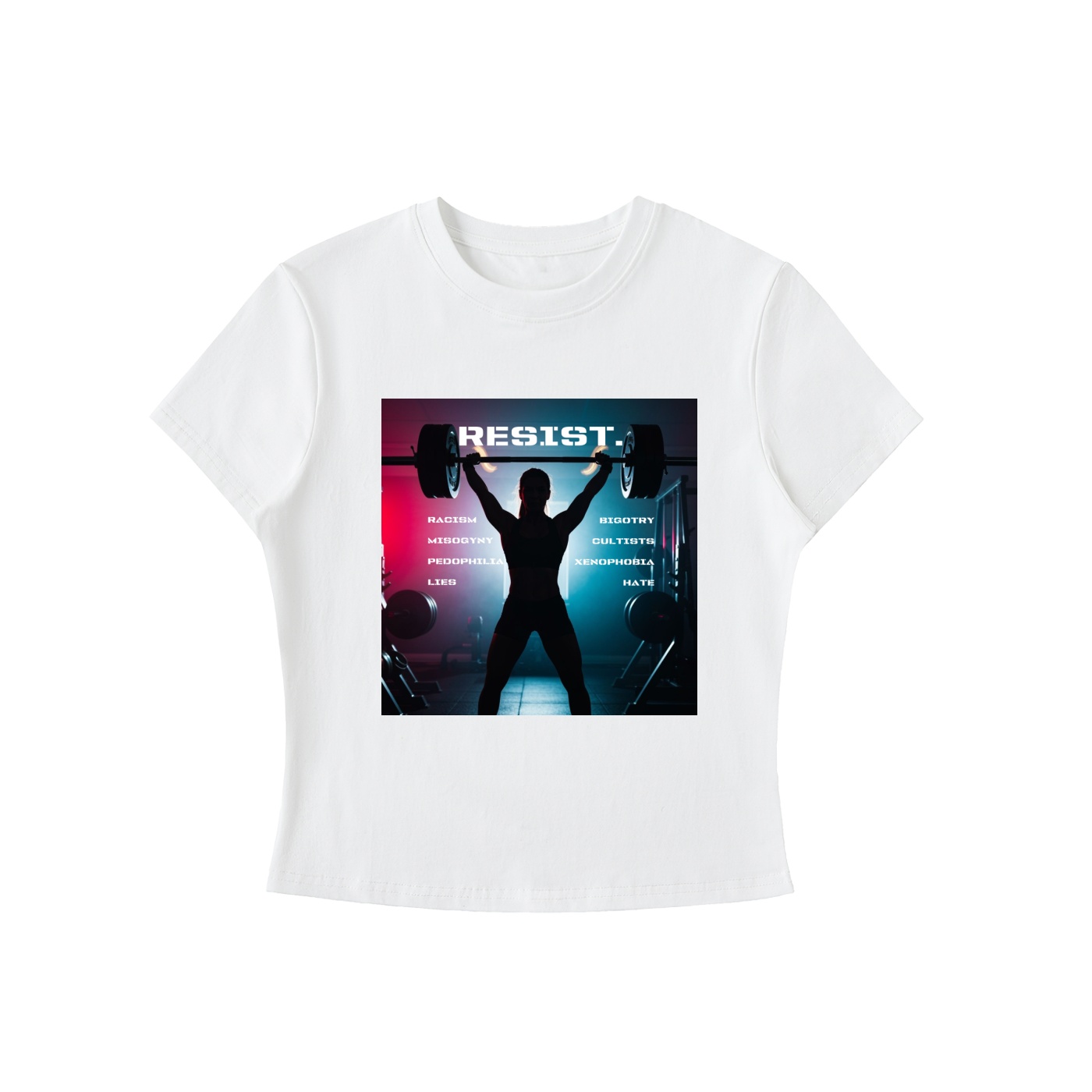 Resist T-shirt for Women White